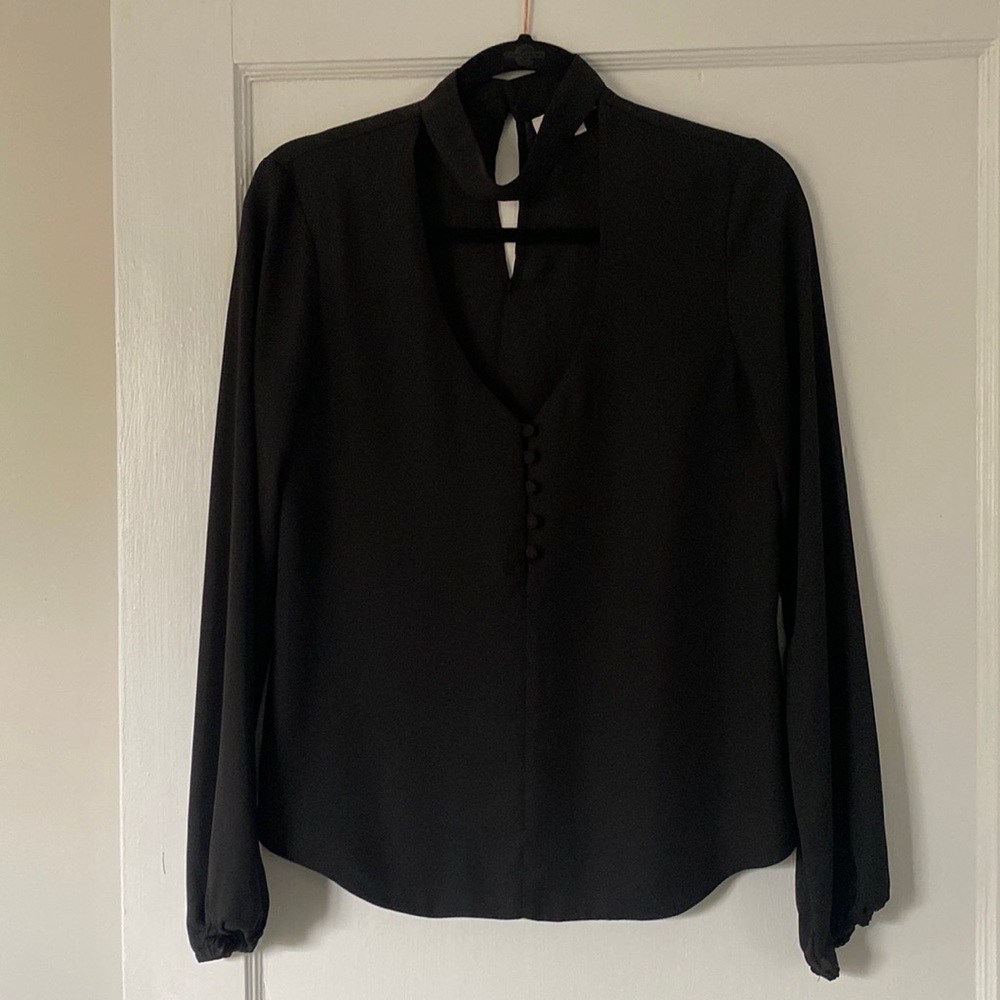 Black cutout top